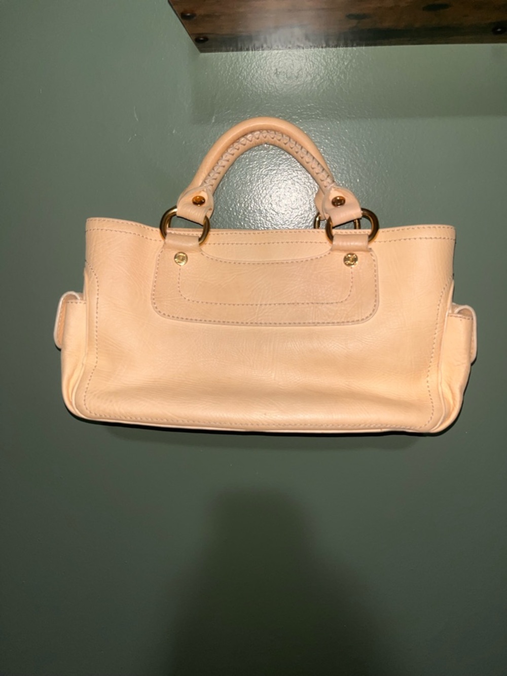 Celine Butter yellow Boogie Bag with Gold Hardware - Picture 2 of 9